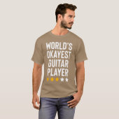 世界でたぶん普通のギタリスト 音楽好き フルギ Tシャツ (正面フル)