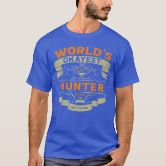世界でたぶん普通のハンター面白くて古着風ラベル ささやかな自慢 Tシャツ