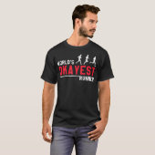 世界でたぶん普通のランナージョギングマラソン面白グッズ Tシャツ (正面フル)