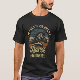 世界でたぶん普通の馬乗りさん ビンテージ 馬術 Tシャツ