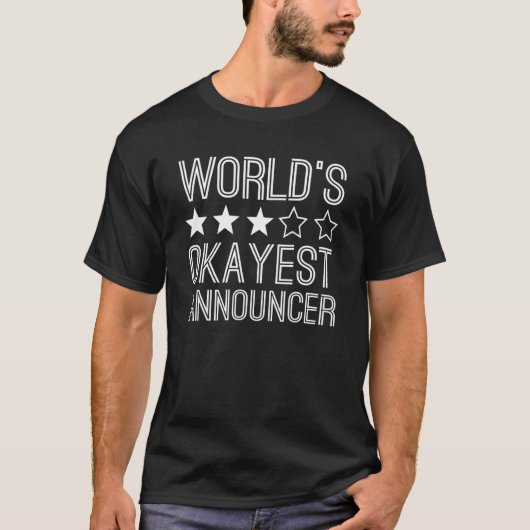 世界でたぶん普通レベルのアナウンサー アナウンサー1 Tシャツ (正面)