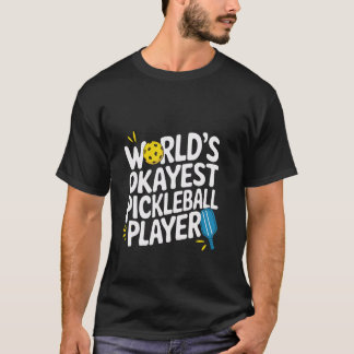 世界でちょっとうまいピックルボール選手 楽しいスポーツウェア Tシャツ