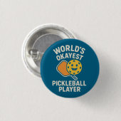 世界でちょっとうまいピックルボール選手 缶バッジ (正面&裏面)