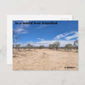 世界では旅の数が少ない ポストカード (正面/裏面)