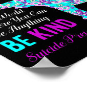 世界では自殺防止戦争を親切に支持する ポスター (角)