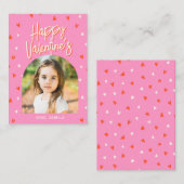 世界でひとつだけのとってもかわいいバレンタイン写真教室カード ノートカード (正面/裏面)