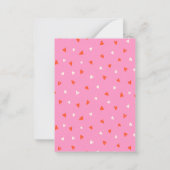 世界でひとつだけのとってもかわいいバレンタイン写真教室カード ノートカード (裏面)