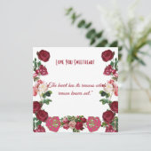 世界でひとつだけの愛する人へ　素朴なローズ ヴィンテージカード (スタンド正面)