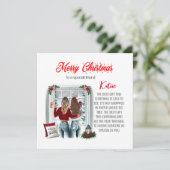 世界でひとつだけの特別なベストフレンドクリスマスカード 招待状 (スタンド正面)