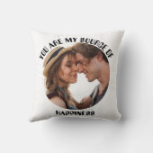 世界でひとつのあなたが私の幸せの源の写真 クッション (裏面)