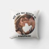 世界でひとつのあなたが私の幸せの源の写真 クッション (正面)
