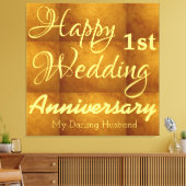 世界でひとつのオーダーメイド カップル 結婚1周年記念 キャンバスプリント (インサイチュ (リビング))