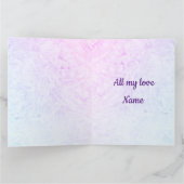 世界でひとつのクリスマスメッセージ 妻へ カード (内部)