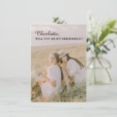 世界でひとつのブライズメイド フォトカード カード (スタンド正面)