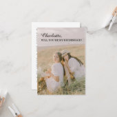 世界でひとつのブライズメイド フォトカード カード (正面/裏面インサイチュ)