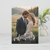 世界でひとつの写真 現代風 ファーストバレンタインデー カード (スタンド正面)