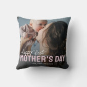 世界でひとつの初めての母の日フォト クッション (裏面)