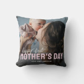 世界でひとつの初めての母の日フォト クッション (正面)