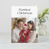 世界でひとつの最もおしゃれな家族のホリデーグリーティングカード シーズンカード (スタンド正面)