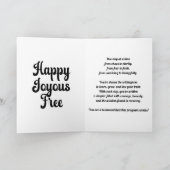 世界でひとつの特別な禁酒記念カード - 読書家のためのマイルストーンカード カード (内部)