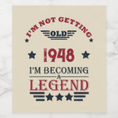 世界でひとつの特別な 75歳の誕生日 ワインラベル (シングルラベル)