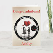 世界でひとつの【あなただけの】禁酒記念カード カード (正面)