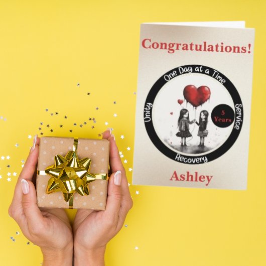 世界でひとつの【あなただけの】禁酒記念カード カード