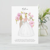 世界でひとつの　あなたに　花嫁の介添えをお願いしたい　特別なカード 招待状 (スタンド正面)