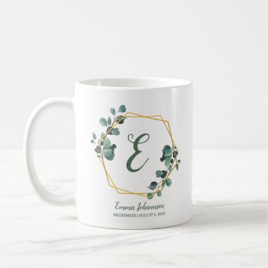 世界でひとつの、特別な結婚式の仲人へのお願い コーヒーマグカップ (左)