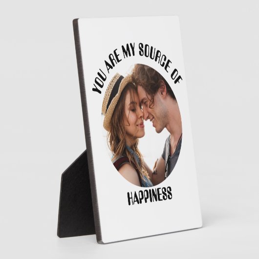 世界でひとつの 私の幸せの源はあなた フォト フォトプラーク (側面)