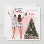 世界でひとりのベストフレンド ベスティー BFF クリスマスカード 招待状 (正面)