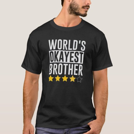 世界でまぁまぁな兄 Tシャツ (正面)