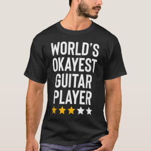 世界でまあまあのギタリスト 音楽好き おもしろ ギター Tシャツ