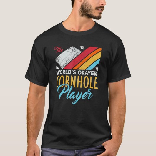 世界でまあまあのトウモロコシ投げ選手 コーンホール 2 Tシャツ (正面)