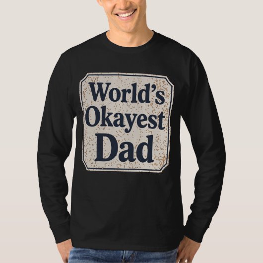 世界でまあまあのパパ Tシャツ (正面)