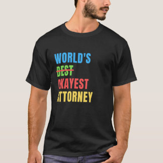 世界でまあまあの弁護士 楽しい感謝の気持ち Tシャツ