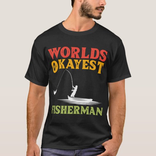 世界でまあまあの釣り師 Tシャツ (正面)