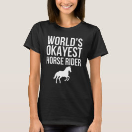 世界でまあまあの馬乗り おもしろ サラシック Tシャツ