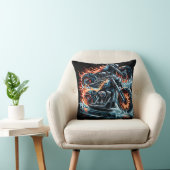 世界でホットバイクを走らせ凍っている クッション (椅子)