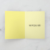 世界で一つだけのパパへ贈るカスタマイズできる父の日チーズカード カード (内部)