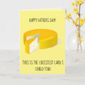 世界で一つだけのパパへ贈るカスタマイズできる父の日チーズカード カード (黄色い花)
