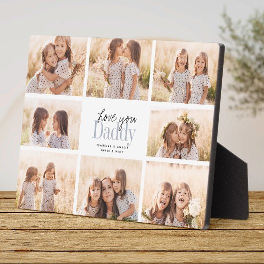 世界で一つだけのパパへ 父の日の写真コラージュ フォトプラーク