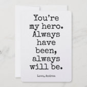 世界で一つだけのパパへ、誕生日とクリスマスの特別なグリーティングカード シーズンカード (正面)