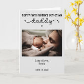 世界で一つだけのファーストファザーズデー フォトギフト カード (黄色い花)