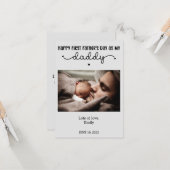 世界で一つだけのファーストファザーズデー フォトギフト カード (正面/裏面インサイチュ)