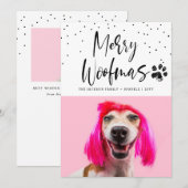 世界で一つだけのペット　２　写真　クリスマス　ホリデー シーズンカード (正面/裏面)