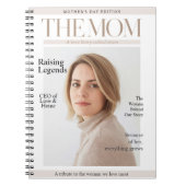 世界で一つだけの写真のママ - オーダーメイドの母の日プレゼント ノートブック (正面)