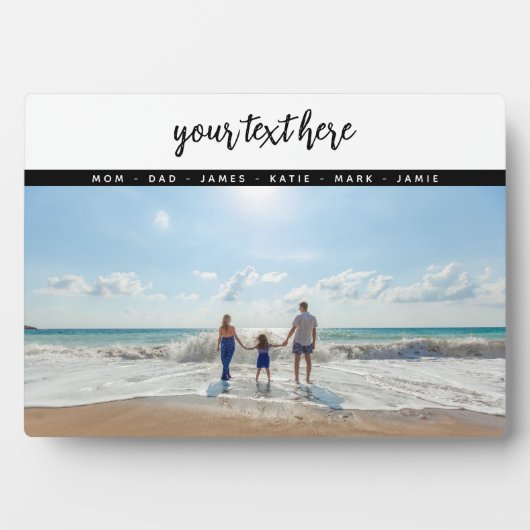 世界で一つだけの写真家族の愛の記憶 フォトプラーク (正面)