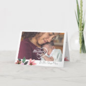 世界で一つだけの写真 かわいい 初 ハッピーマザーズデー 新しいママ シーズンカード (正面)