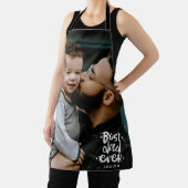 世界で一つだけの写真 世界で最高のパパ  名前オーバーレイ エプロン (インサイチュ)